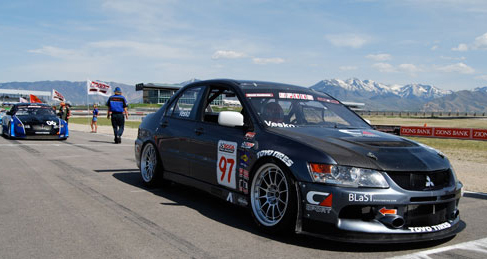 evo in grid at miller motorsports park